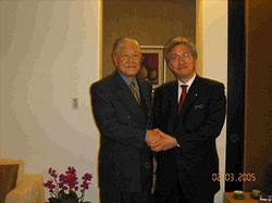 京都府議会日台親善議員懇話会の会長として訪台し、李登輝前総統にお会いしてきました