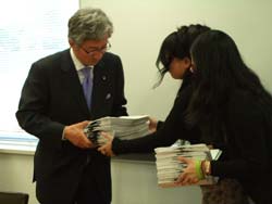 国籍法改正反対に関して申し入れを受けました