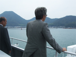 巡視船「だいせん」を視察