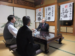 伊根町長選挙において吉本秀樹氏を激励