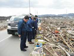 自民党参議院議員有志での被災地激励
