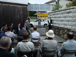 大山崎町議選挙において自民党公認候補者