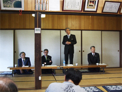 伊根町での国政報告会 