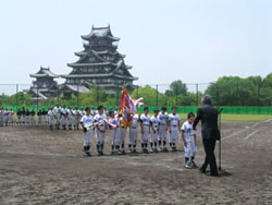 南区少年野球夏季大会の表彰式